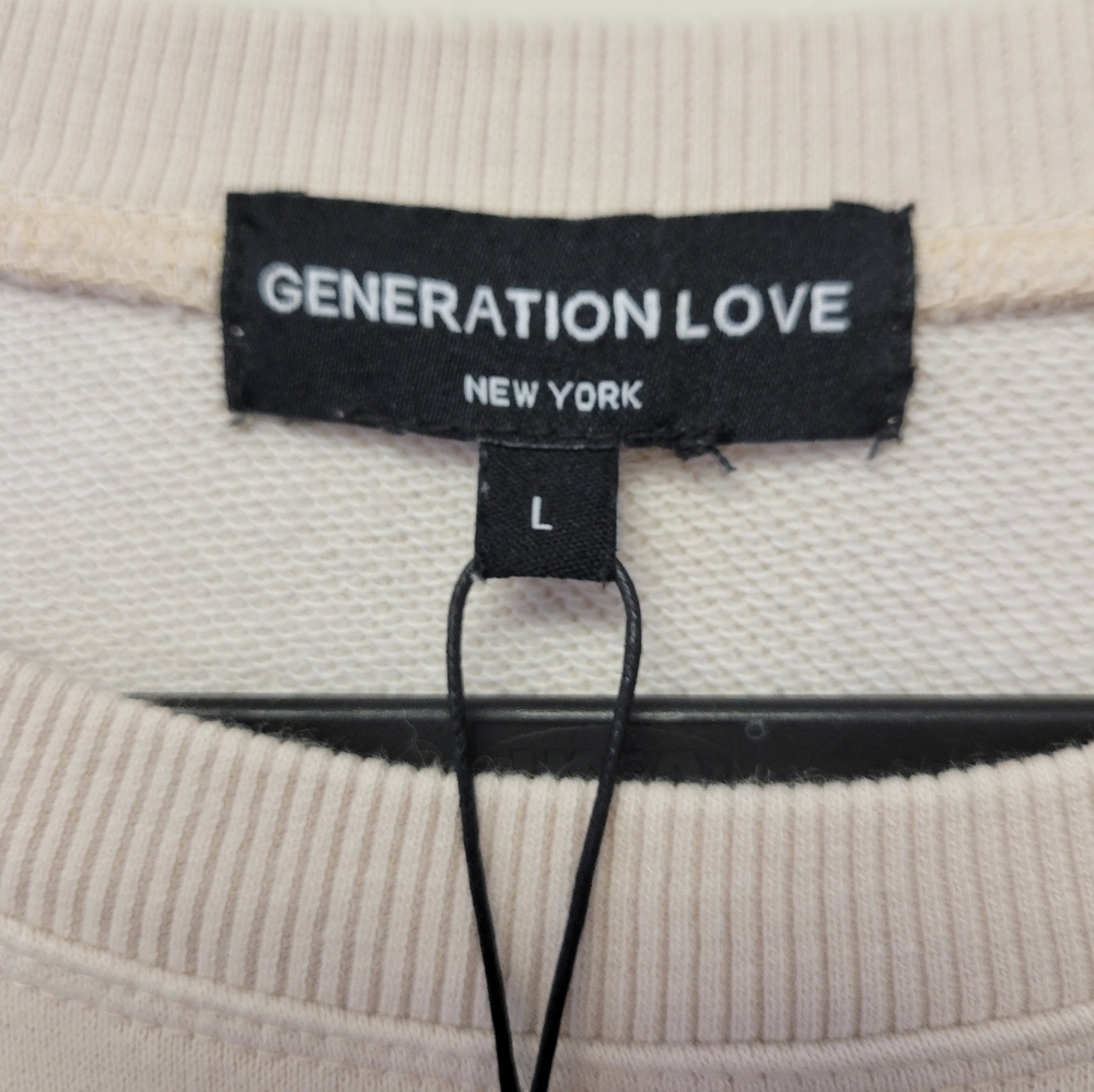 Generation Love Cleo Ruffle Sweatshirt Cream L - Picture 5 of 9